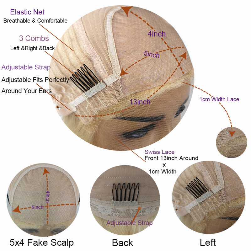 Queenking cabelo humano brasileiro loira 150% densidade base de seda 613 seda reta remy perucas para as mulheres frete grátis durante a noite