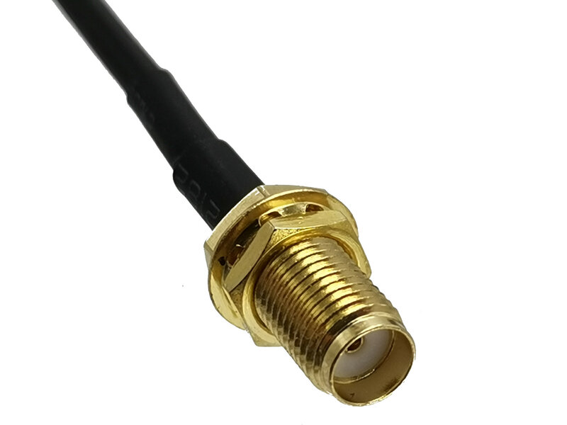 RG316 kabel SMA żeński Buklhead Jack do TS9 męski wtyk kątowy zaciskane złącze RF zwora koncentryczna typu Pigtail drut 4 cale ~ 10FT