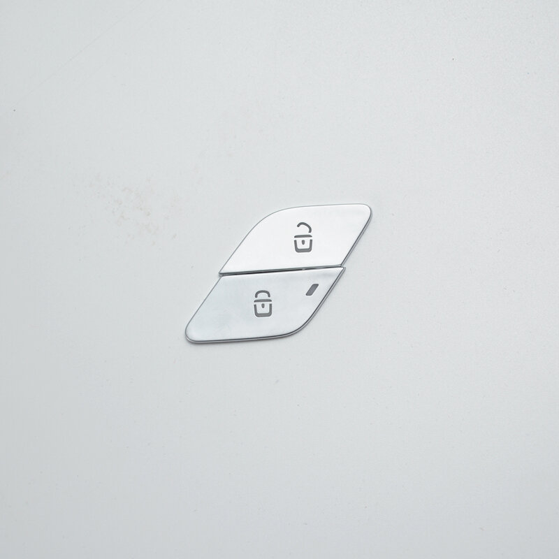 Interruptor de desbloqueo de puerta de estilo de coche, botones de ajuste de lentejuelas para Mercedes Bez A B Class W177 W247 GLE GLB GLS X247 2020