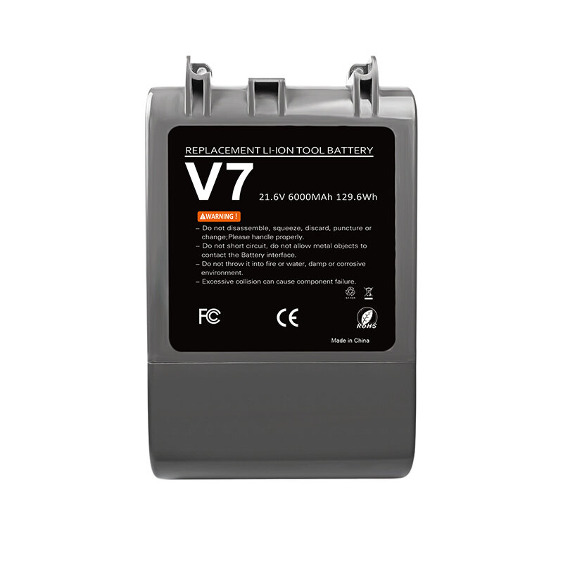 Battool – batterie li-lon 21.6V 6000mAh pour aspirateur Dyson V7 duveteux V7 Animal V7 Pro 225403 229687 batterie d'outils rechargeables