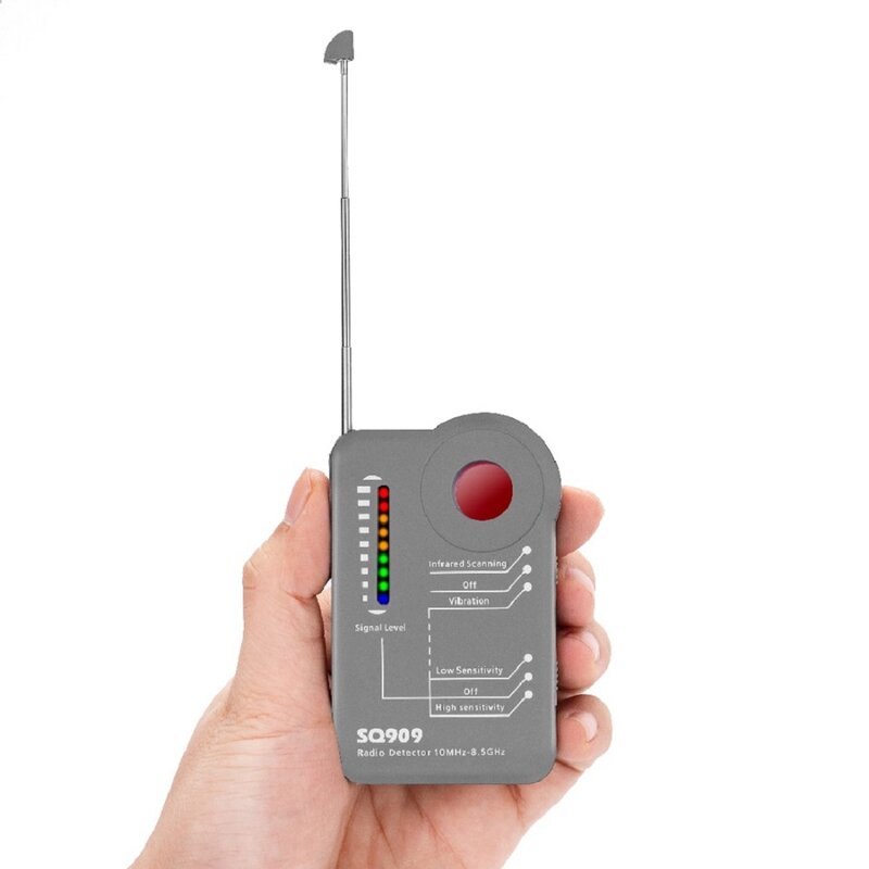 Proker spy câmera escondida detector anti espião bug detector de vibração aviso anti-candid câmera anti-escuta gps tracker