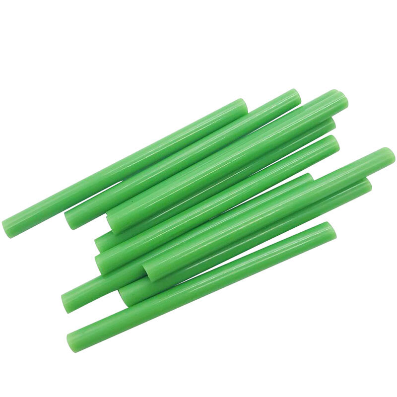 10 Pcs Green Color 7MM Hot Melt Glue Sticks  For  Electric Glue Gun Car Audio Craft Repair Sticks Adhesive Sealing Wax Stick