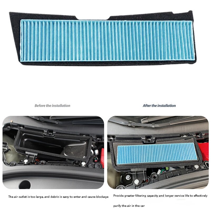 Car Air Conditioning Inlet Filter Replacement for Tesla Model 3 2021 Air Filter Accessories External