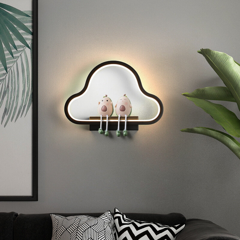 Минималистичная настенная лампа в скандинавском стиле, современный светодиодный светильник для спальни, прикроватного столика, гостиной, ...