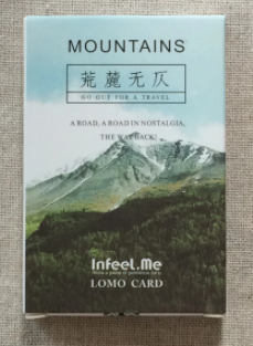 Tarjeta lomo de papel happy mountain de 52mm x 80mm (1 paquete)