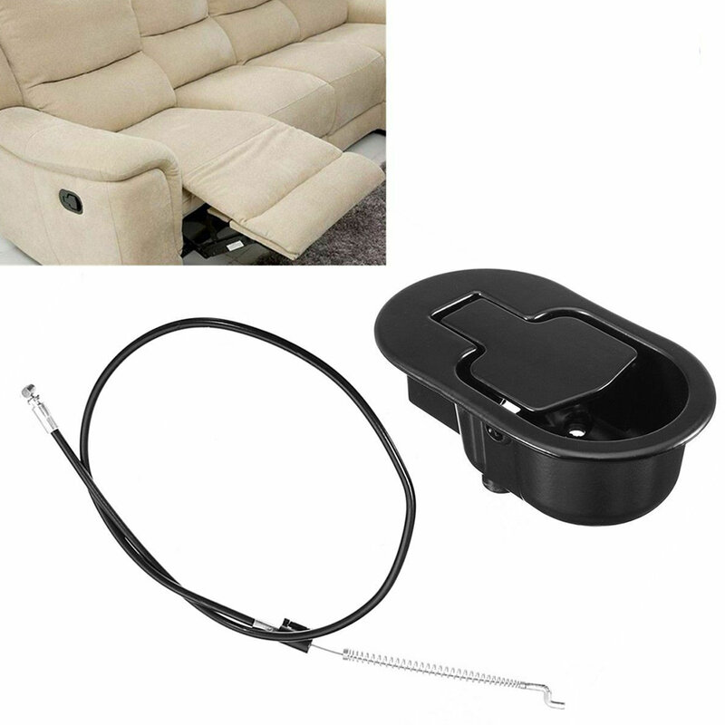 Palanca de liberación para silla, juego de mango reclinable de Metal, fácil de instalar, resistente a la corrosión, Cable de repuesto para sofá de uso amplio