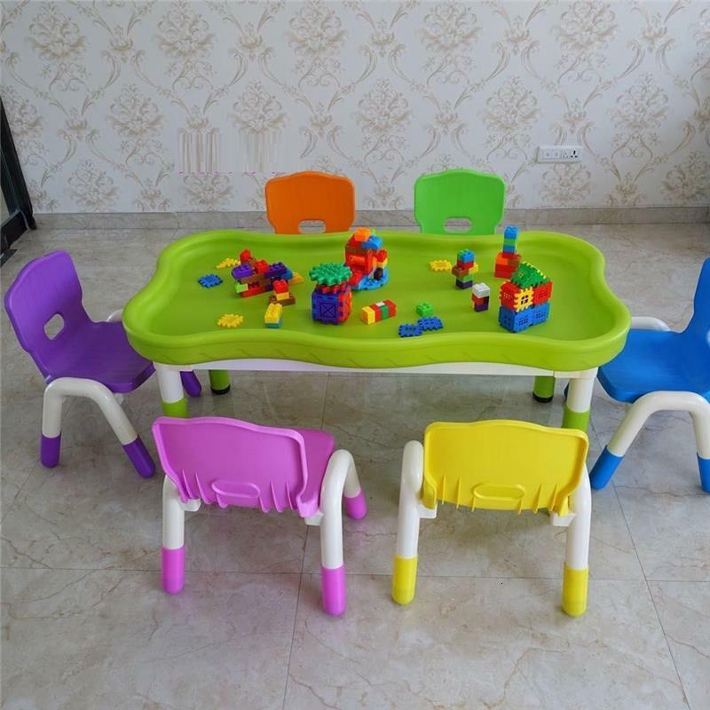I maluch Scrivania Bambini Silla Y Infantiles Pour Mesa De Plastico gra przedszkole Enfant Kinder na stół do nauki biurko dla dzieci