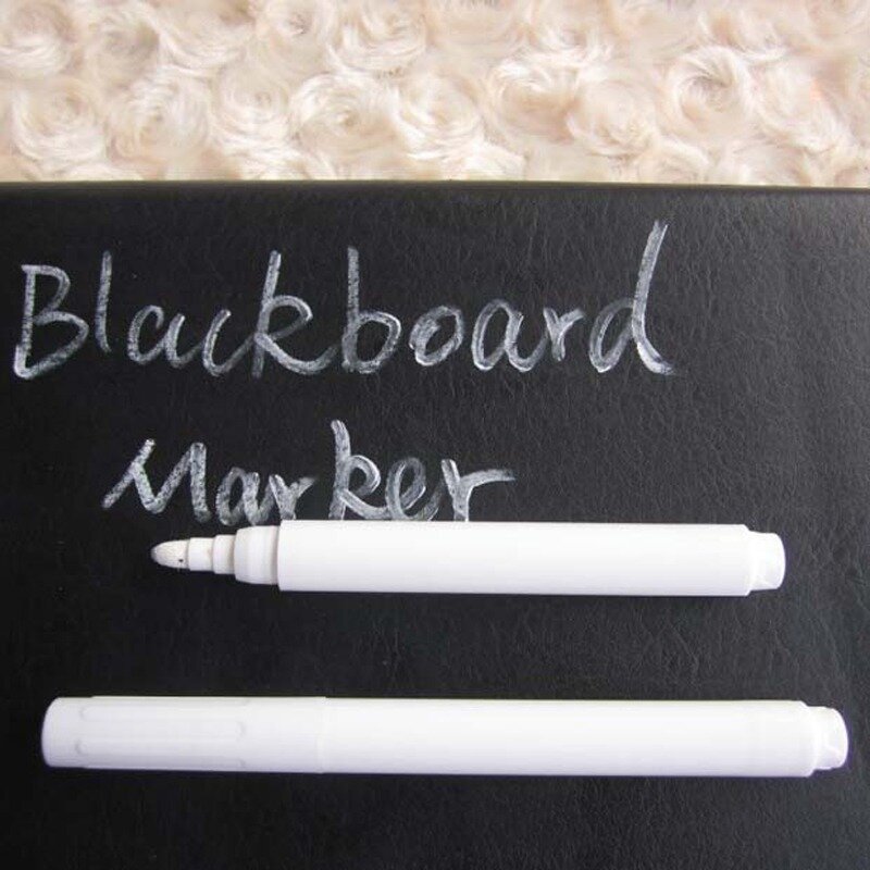 Marqueur de stylo à craie liquide blanc pour fenêtres en verre, tableau noir électronique, autocollant mural, 3 pièces, 5 pièces, 10 pièces, ensemble