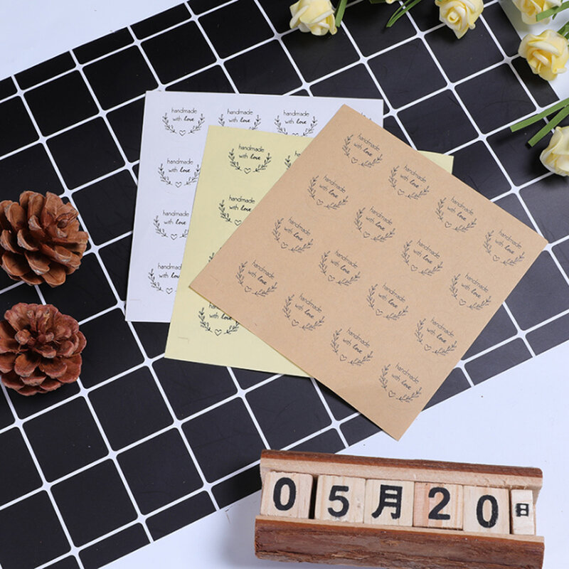 160 sztuk/partia Kawaii okrągły garland handmade z miłością naklejki etykiety Kawaii Scrapbooking naklejki pamiętnik DIY notatnik szkolne