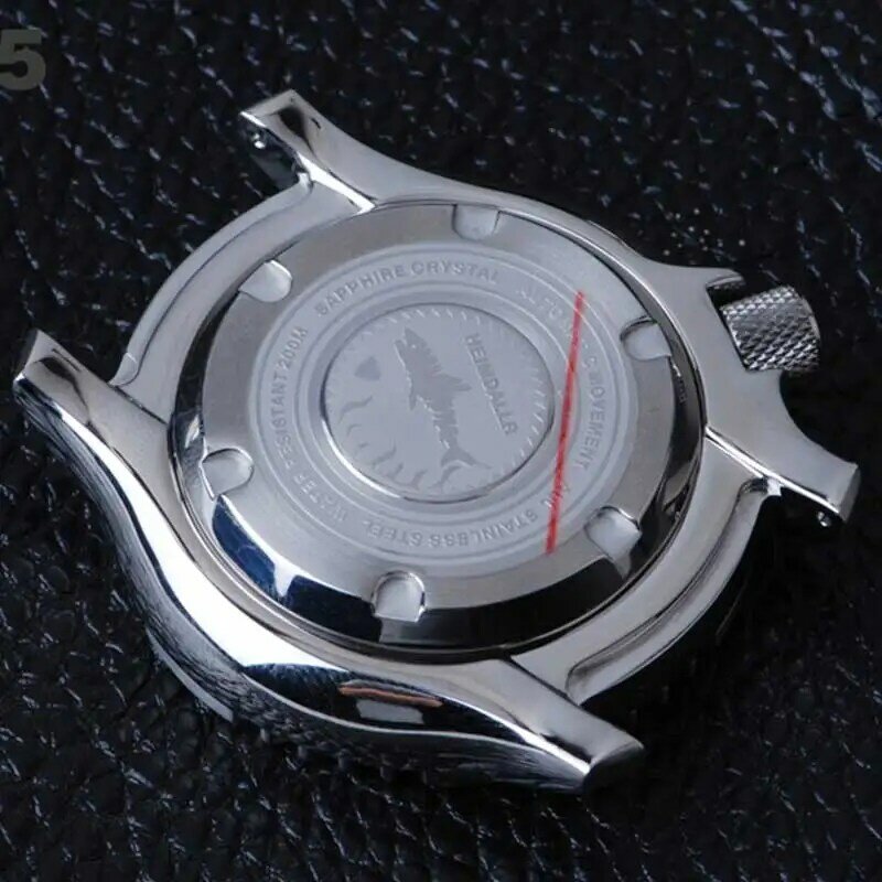 นาฬิกาดำน้ำของผู้ชาย Heimdallr นาฬิกาพลอยไพลินคริสตัลกันน้ำ200เมตรนาฬิกาข้อมือกล NH36A ญี่ปุ่นนาฬิกาข้อมือ C3เรืองแสงปลาปักเป้า