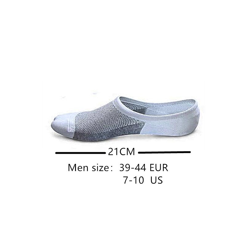 5 paia/lotto uomini di estate no show calzini pantofole uomo traspirante in silicone antiscivolo calzini corti di alta qualità calzini traspiranti a rete