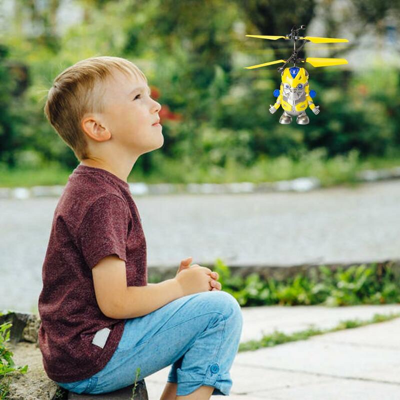 Flying Orb Pro Flying Spinner Mini Dron Anti-tabrakan Menyala LED Bola Terbang Bercahaya Dalam Gelap Mainan & Permainan Induksi Inframerah