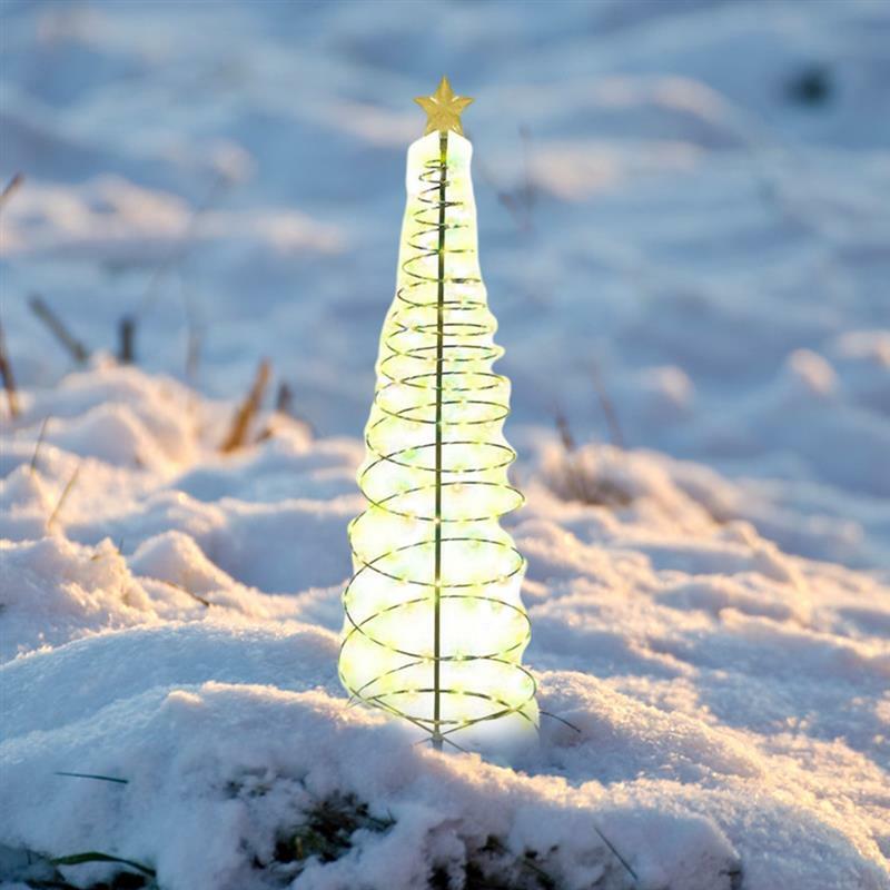 야외 방수 태양열 LED 크리스마스 트리 장식, 태양열 스트링 조명, 새해 2022 장식, 정원 장식
