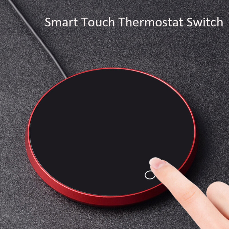 Mini USB แบบพกพาถ้วยอุ่น3แก้วกาแฟความร้อน Coaster Smart Thermostatic Hot แผ่นนมชาน้ำเครื่องทำความร้อน Pad เครื่องทำความร้อน