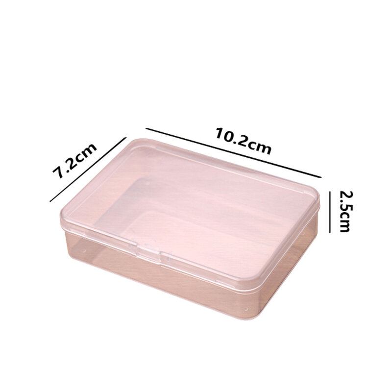 Прозрачная коробка для игровых карт, контейнер для хранения ювелирных изделий, 1 шт., 10x7 см, прозрачная пластиковая коробка для настольных игр