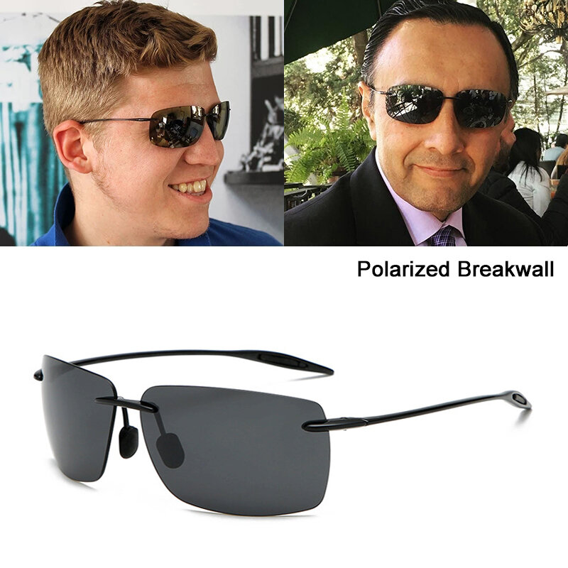 JackJad-gafas de sol deportivas TR90 ultraligeras sin montura para hombre y mujer, lentes de sol polarizadas de estilo Vintage, diseño de marca