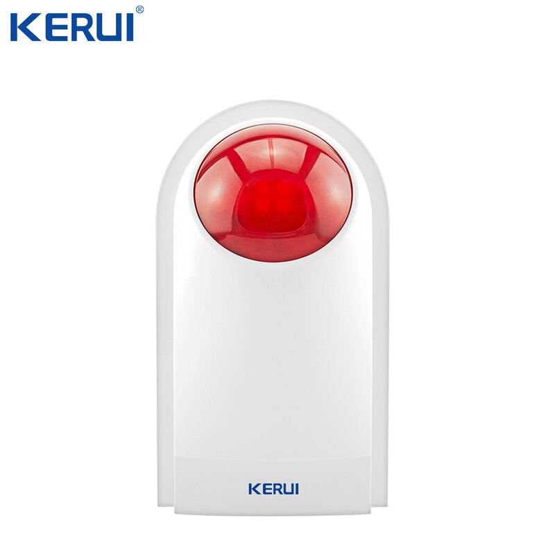Kerui-sirena Flash J008 para exteriores, sistema de alarma de seguridad para el hogar, resistente al agua, sonido estroboscópico