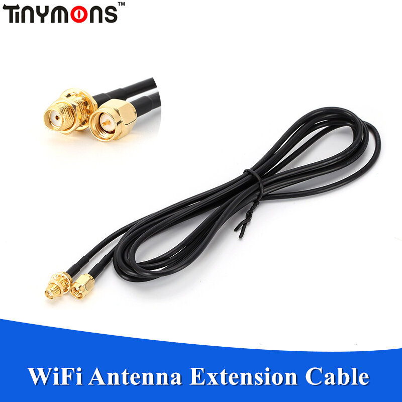 Câble d'extension SMA mâle vers SMA femelle, connecteur RGAnthRF, adaptateur 3G, 4G, antenne WiFi, ligne rette, 1m, 2m, 3m, 5m