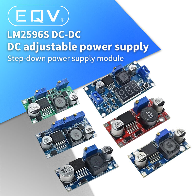 Kostenloser Versand 1 stücke LM2596 LM2596S DC-DC 4,5-40 V einstellbar step-down power Supply module NEUE, hohe Qualität