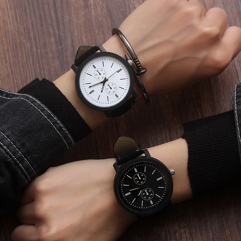 Shuai T Lin Bend Harajuku paski trendy duża tarcza mężczyźni i kobiety zegarki studenci sport zegarek dla pary panie kwarcowy zegarek męski