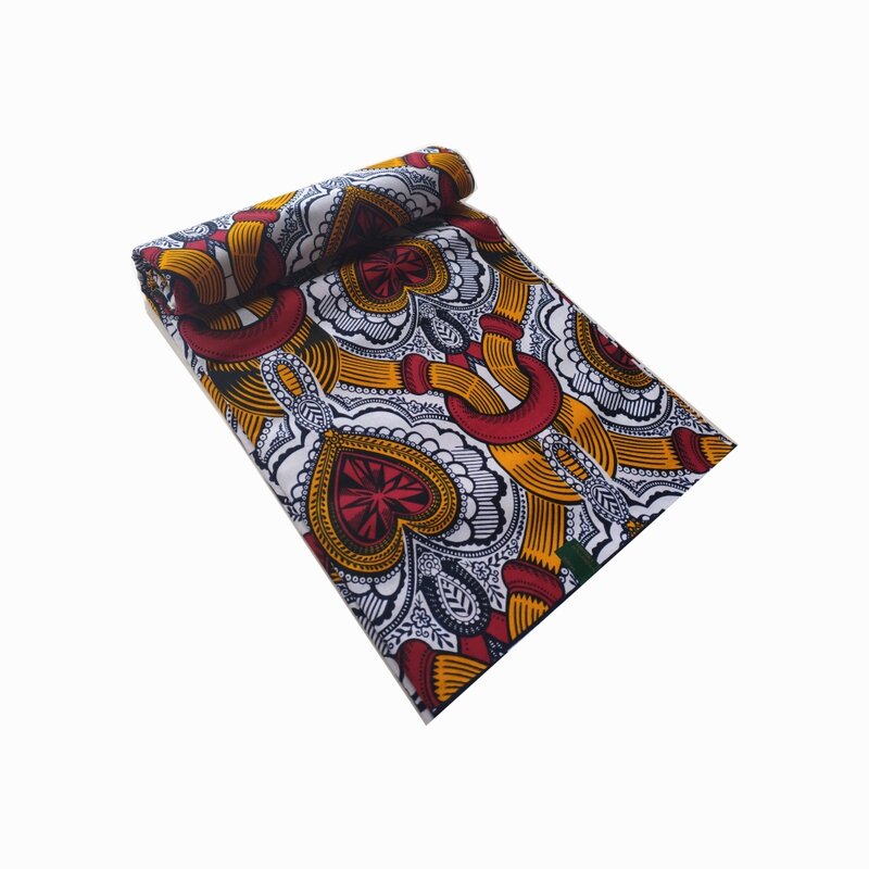100% cotone tessuto africano di alta qualità con stampa a cera Ankara per realizzare abiti Ghana real wax fabric 6 yards