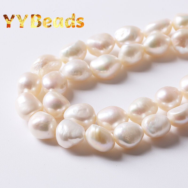 Real Pearl Natural Freshwater 5A Quality 100% White Jewelry Mother Of Pearl Beads For Jewelry Making DIY Charms Bracelets Gift