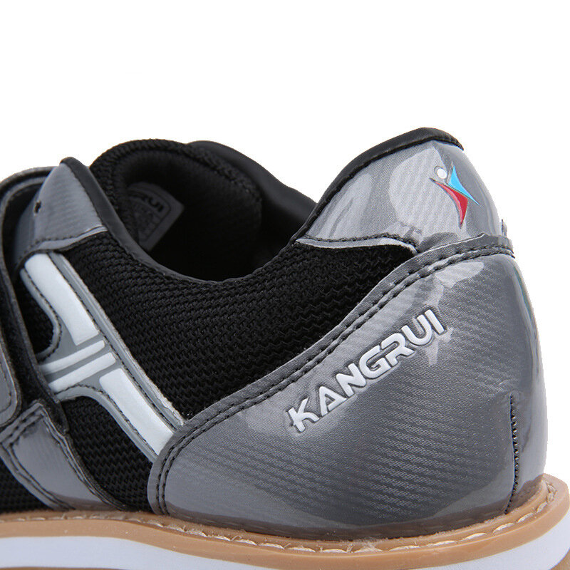 Kangrui Professional Weightlifting Shoes Gym Squat Training Leather Anti Slip Resistant Weight Lifting Sneakers Unisex