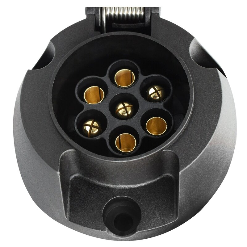 7 Pin 12V Trailer Wiring Socket Towbar Towing Converter For Caravan Truck Durable Plug Socket Adapter Protector Connections