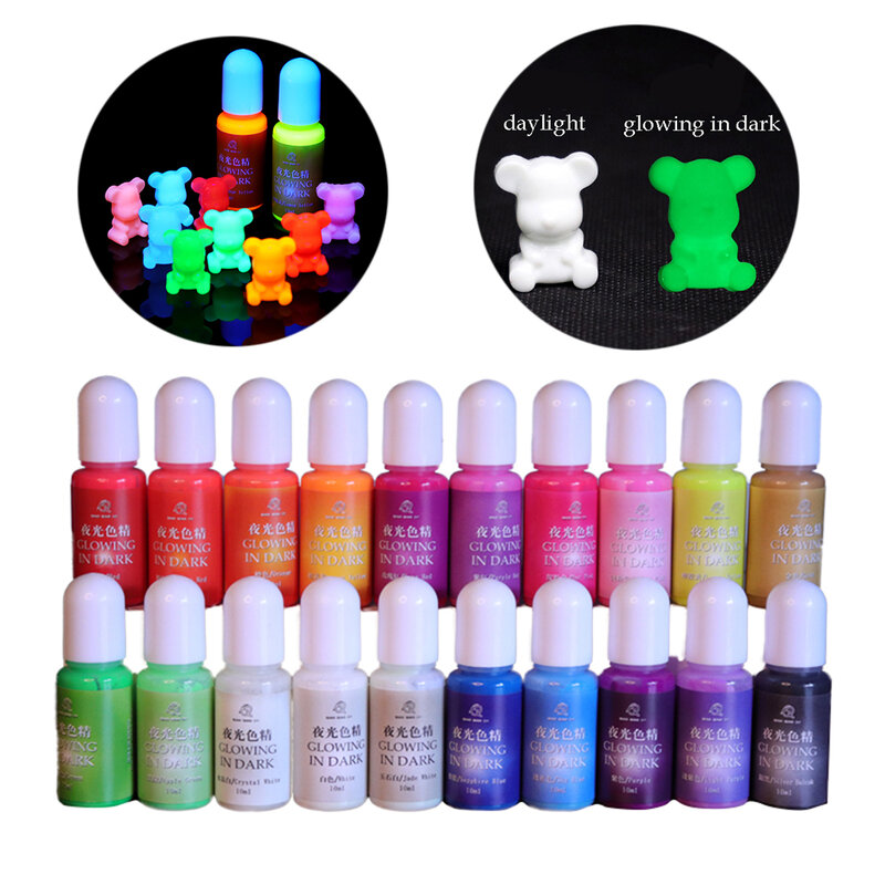 Pigmento de tinte de perlas líquido luminoso de resina UV, epoxi, fabricación de joyas DIY, herramientas de artesanía, pigmento colorante DIY