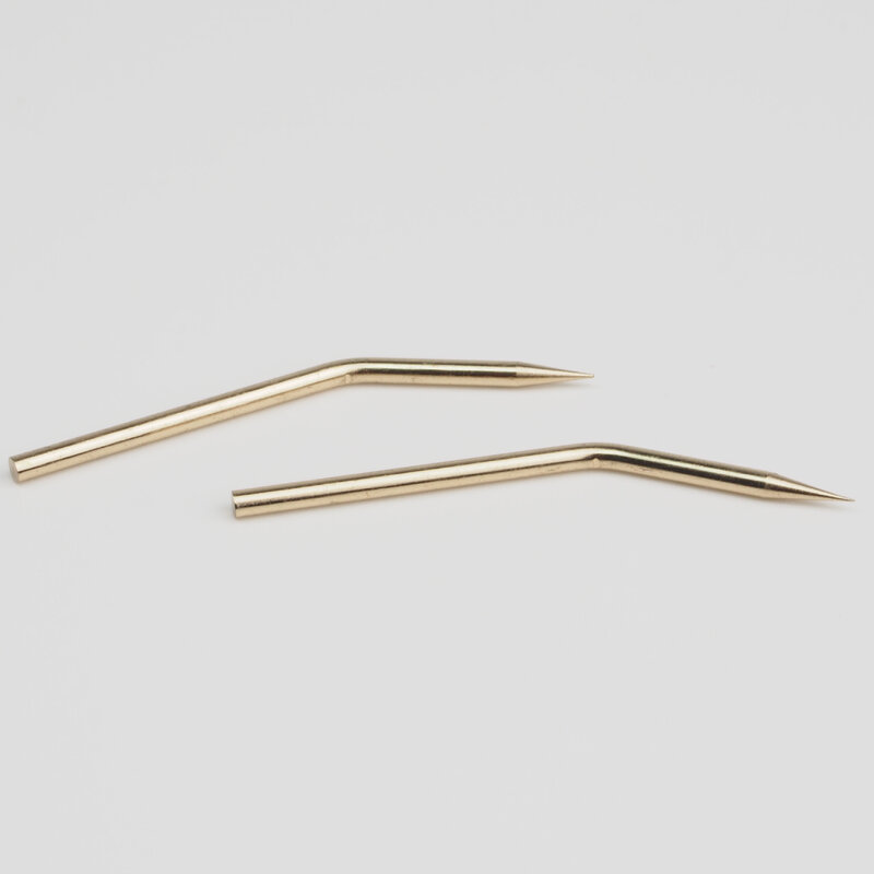 Fibroblast-agujas de cobre curvadas, pluma de Plasma, recta, doblada, para Plamere de segunda generación
