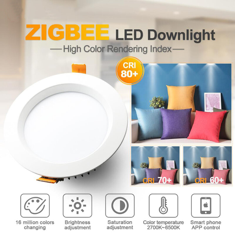 Spot lumineux intelligent G LED OPTO LED, 220/110/230V, AC Zigbee, rgbw cct, éclairage à intensité réglable, 6/9/12W