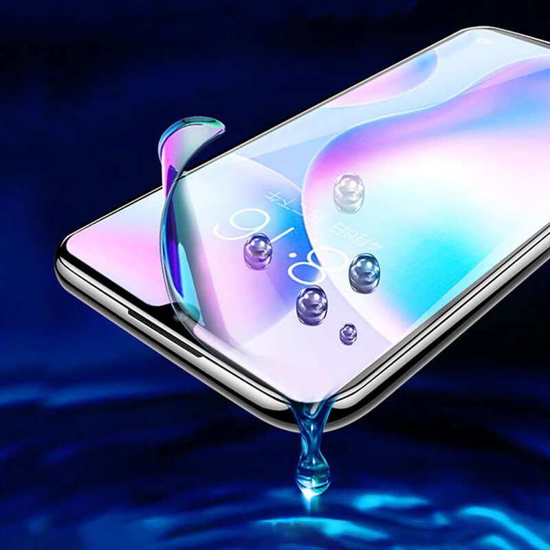9D Volledige Cover Beschermende Film Voor Huawei P Smart Plus 2018 Z S Pro 2019 2020 2021 Hydrogel Film Telefoon screen Protector Niet Glas