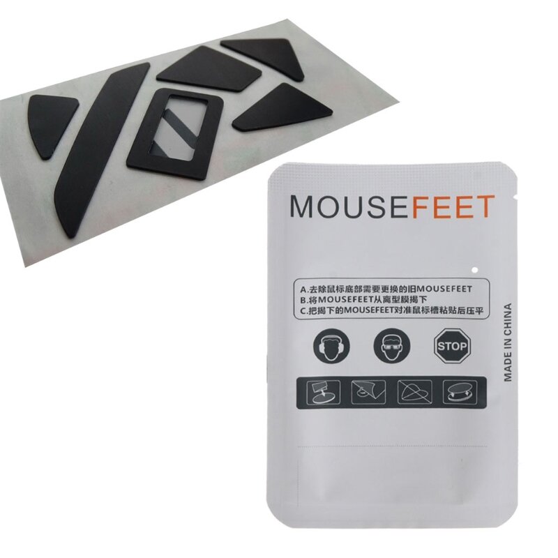 1 set di piedini per Mouse per pattini per Mouse razer basisk Ultimate Mouse scivola bordo curva Q1JC