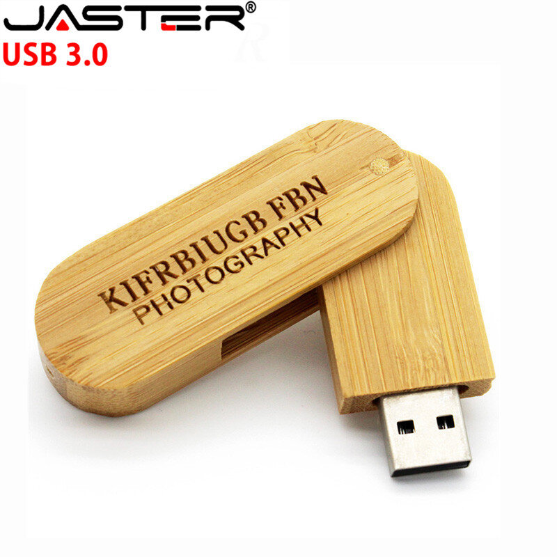 JASTER USB 3.0โลโก้ที่กำหนดเองไม้แบบพกพา USB แฟลชไดรฟ์4GB 8GB 16 GB 32GB 64GB GB Memory Stick U Disk ของขวัญไดรฟ์ปากกา