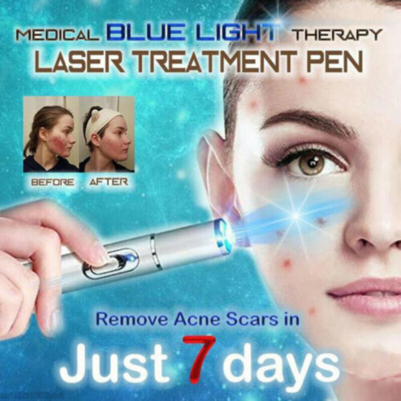 Heath-stylo Laser pour traitement des veines et varices, traitement à la lumière bleue, élimination des rides, cicatrices, acné, Massage relaxant