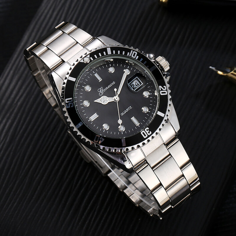 Relógio de luxo 30m à prova dwaterproof água data relógio inoxidável masculino esportes relógios de negócios masculino quartzo relógio de pulso relogio masculino