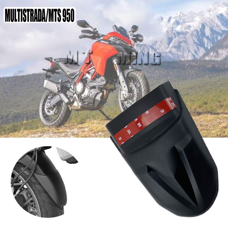 Motorcycle Accessories Front Mudguard Fender Rear Extender Extension For DUCATI MULTISTRADA 950 MTS MTS950 2015-2020