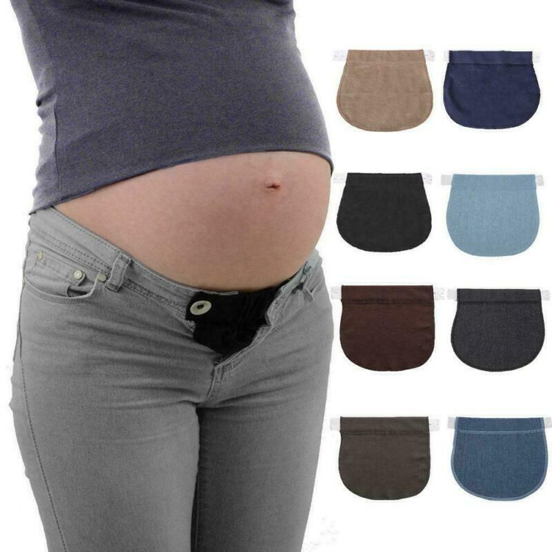 Sabuk Spuc kehamilan, sabuk kancing, celana ekstensi gesper, pakaian hamil, perlengkapan jahit untuk celana wanita hamil