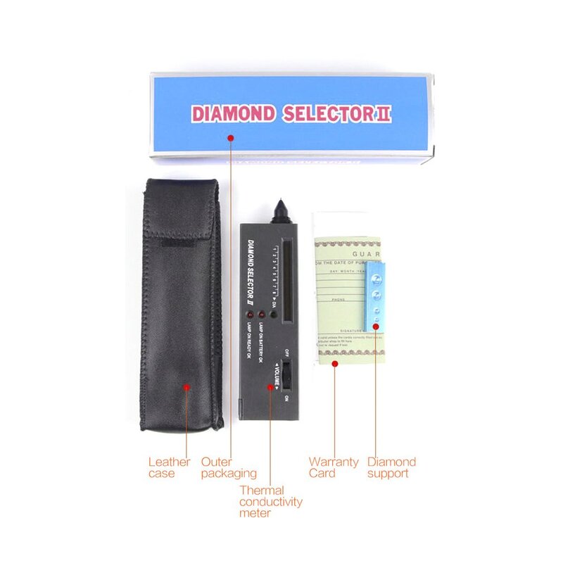 Herramienta de medición de conductividad térmica, pluma perforadora, instrumento de identificación de dureza, detección de diamante, Jade auténtico