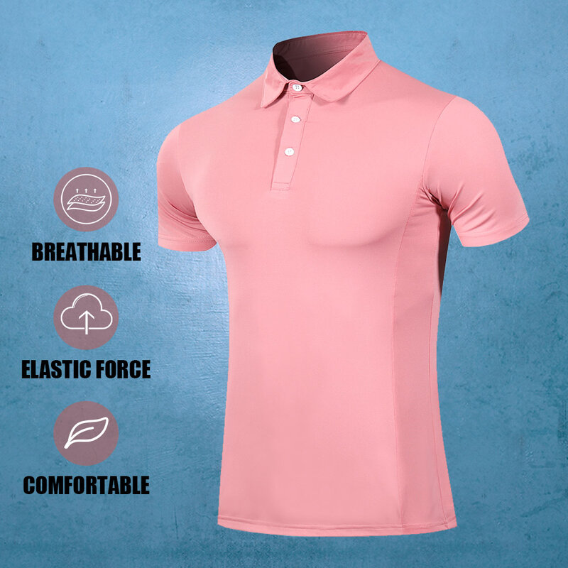 Camiseta de Golf de negocios para hombre, ropa deportiva de alta calidad, Jersey de plumas, ropa de Fitness