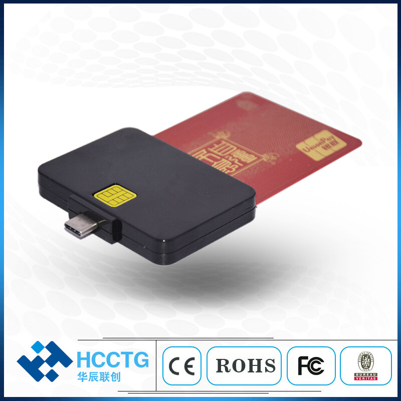 PC-LINK Tipe C USB PC kompatibel dengan Smart Card reader-er untuk Tablet PC DCR32