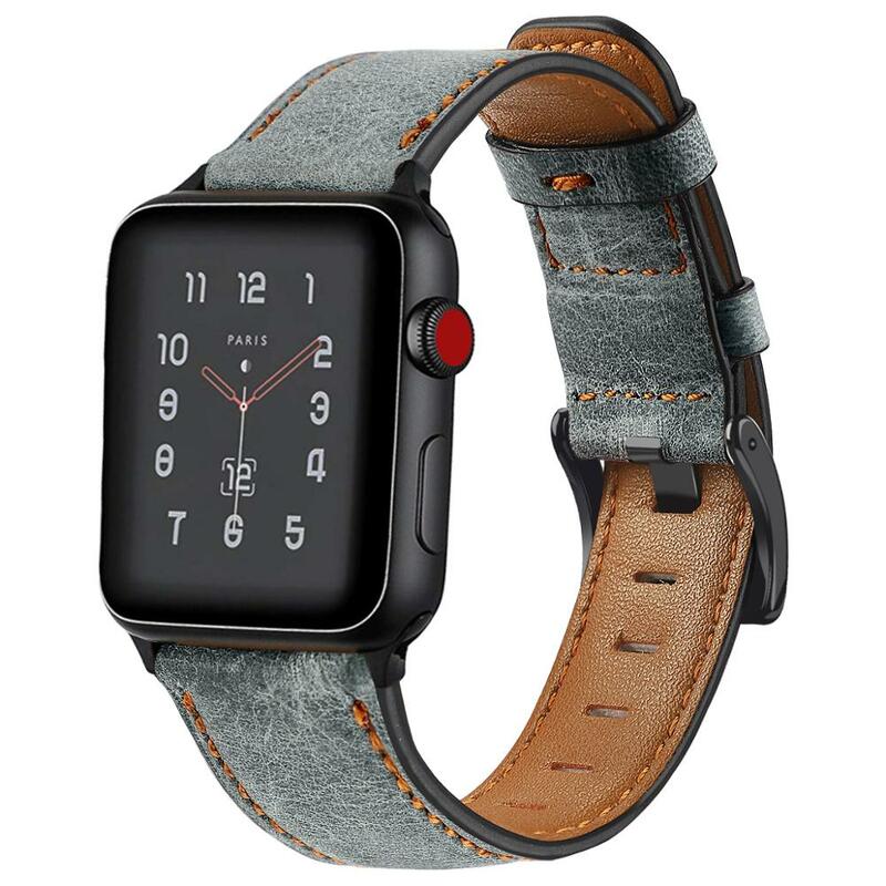 Strap For Apple Watch Bands Leather 38mm 44mm 40mm 42mm Replacement Genuine Leather Bands For Iwatch Bands 83011