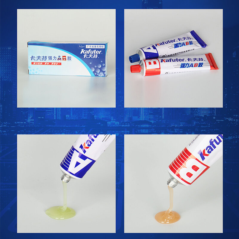 Kafuter A+B Glue 70g Acrylate Structure Glue Special Quick-Drying Glue Glass Metal Stainless Waterproof Strong Adhesive Glue