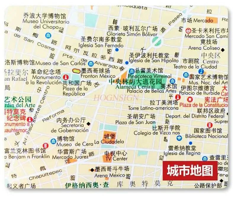 Mappa del messico 84x59cm film a doppia faccia cinese e inglese impermeabile pieghevole studio aziendale all'estero serie di paesi del mondo