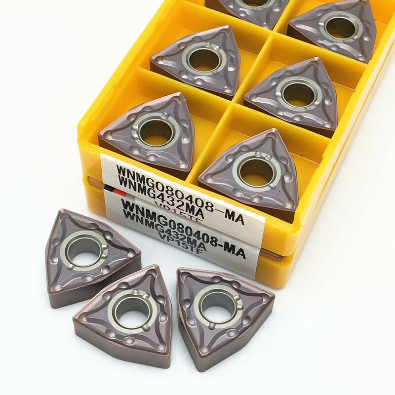 10 pieces of WNMG080408 MA UE6020 cemented carbide insert external turning tool WNMG 080408 insert high quality CNC turning tool