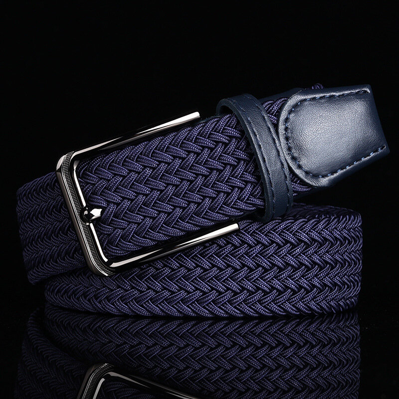 Cintura di tela cintura con fibbia ad ardiglione da uomo Casual da uomo Design allungato 2022 cintura elastica in tessuto elastico di nuova moda di tendenza