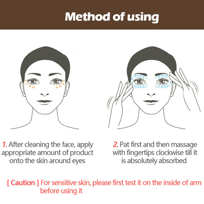 LAIKOU-Masque crème pour les yeux, patch de soin, anti-déformable, dissolvant des cernes, hydrogel, anti-âge, soins de la peau