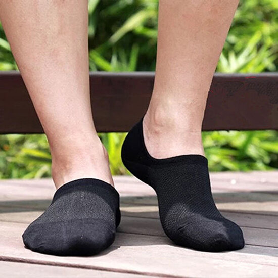 6 Pairs/Set Summer Breathable Men Women Bamboo Fiber Loafer Boat Socks Liner Low Cut No Show invisible Socks 3 Colors