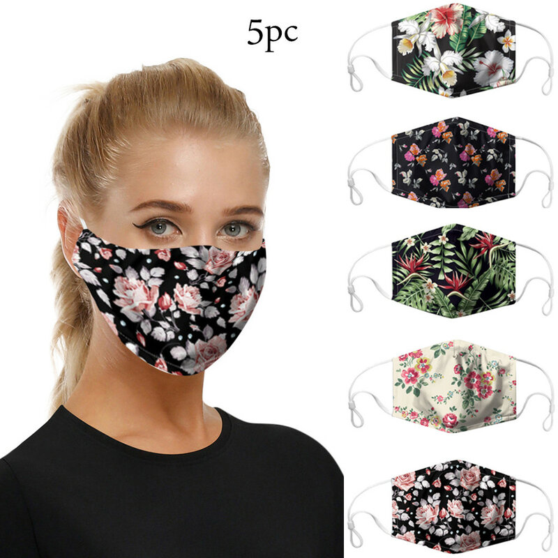 5pc máscara facial lenço mascarilla mascarar algodão máscara facial pm2.5 ativado máscara de carbono lavável e reutilizável lote maska mascarillas