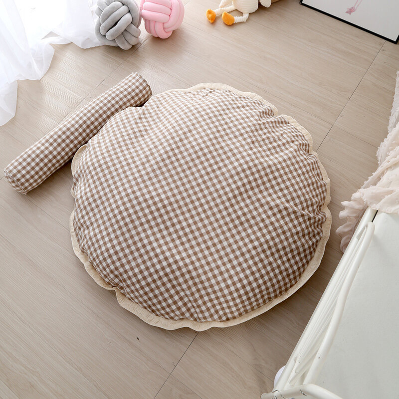 Ins-pelota de lana redonda para niños, almohadilla de escalada, sencilla, decorativa para dormitorio y habitación